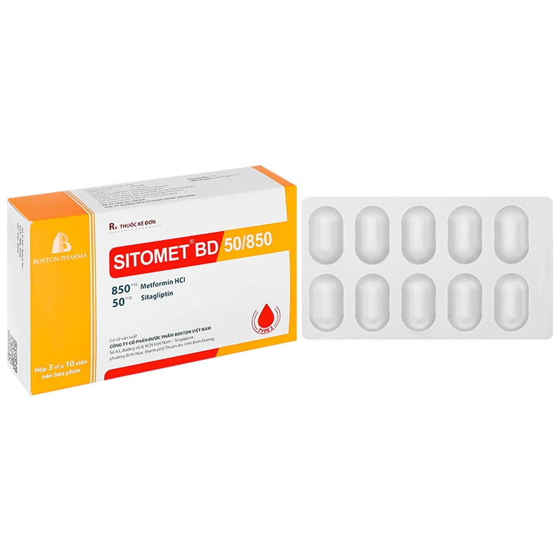 Sitomet BD 50/850 điều trị đái tháo đường tuýp 2 - 1